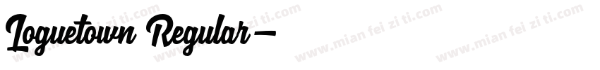 Loguetown Regular字体转换